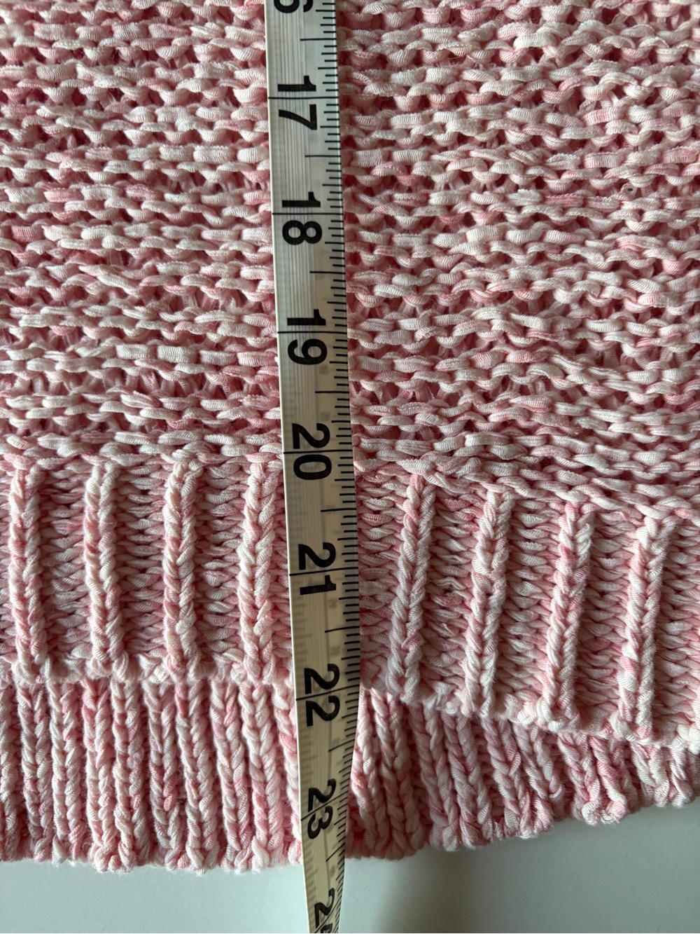 Lou & grey pink chunky knit tank top sleeveless crewneck shirt women’s large - Picture 3 of 6